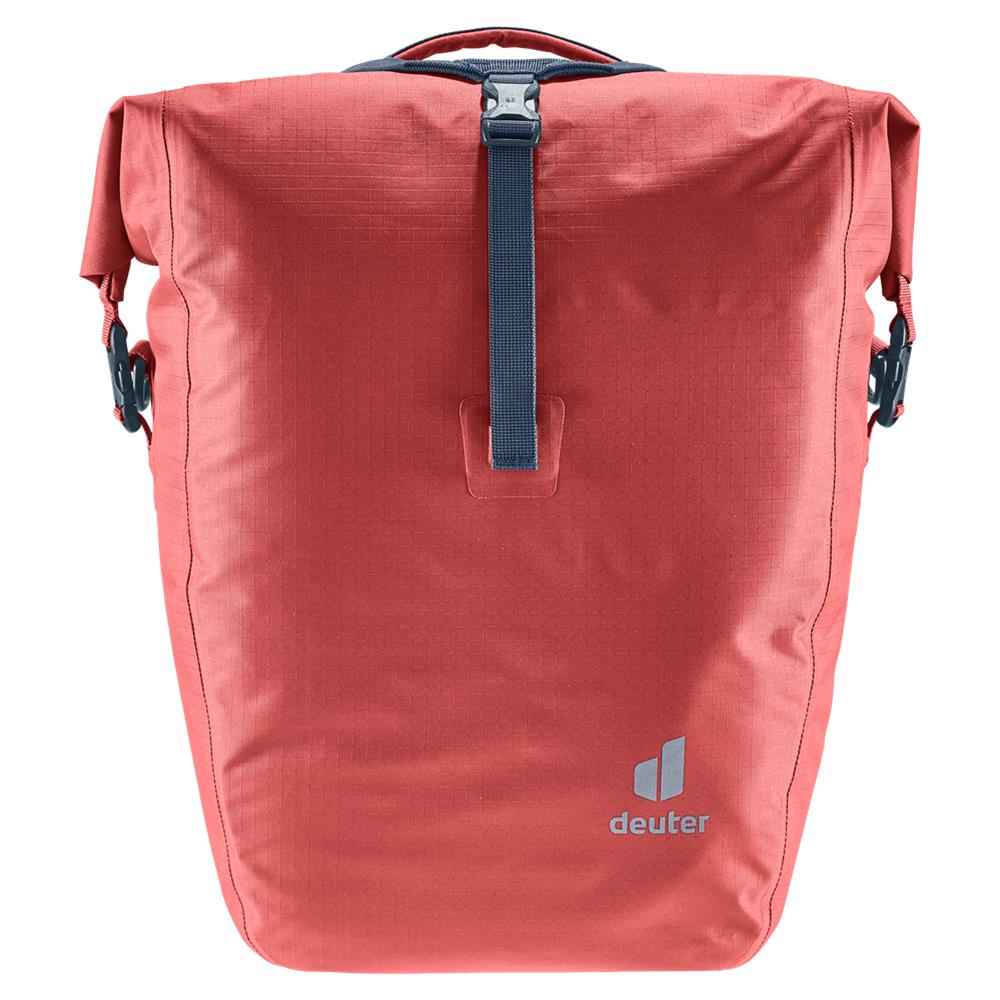 deuter Weybridge, Fahrradtasche, redwood (rot), 25L+5L, mit Bagfix-Halterung
