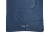 NILS CAMP Schlafsack Größe M Dunkelblau-Grau - leichter Sommerschlafsack für Camping, Reisen & Outdoor