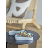 Bloomingville Lakey Tablett, Blau, Steingut L32xH3xW21,5 cm