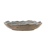 Bloomingville Marjorie Tablett Blau Steingut Landhaus 29x5,5cm