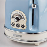 Ariete Vintage Toaster, Blau, 2-Scheiben-Toaster mit 6 Bräunungsstufen, 810W