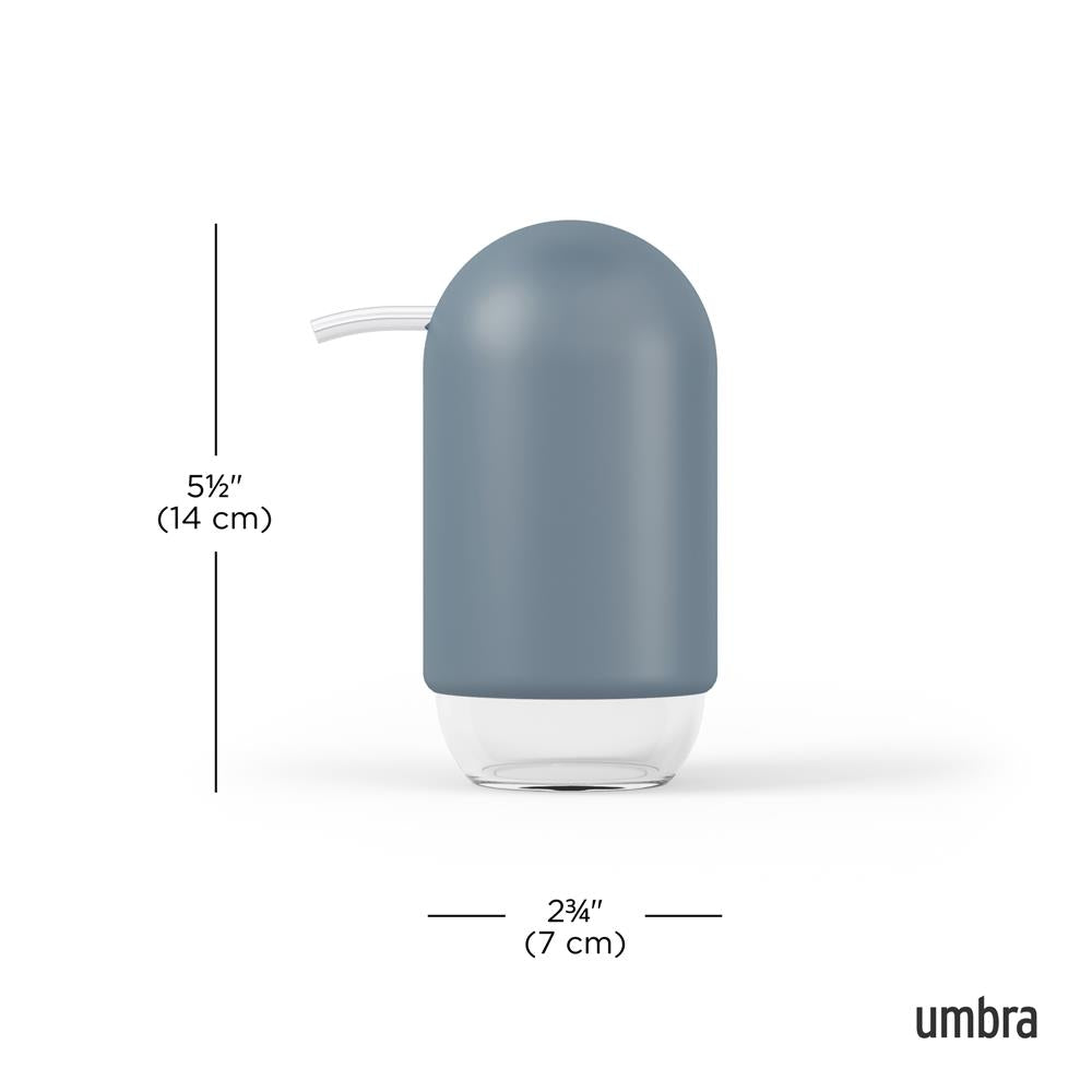 Umbra Touch Seifenspender, moderner Flüssigseifen-Spender, in Schieferblau
