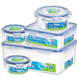 LocknLock Classic Frischhaltedosen 5er Set 100 ml, 300 ml, 870 ml, 2,6 L - Vorratsdose stapelbar auslaufsicher