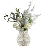 Bloomingville Symphonie Blumenstrauß Weiß Kunstblumen 103cm naturgetreu