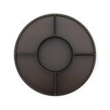 Umbra Bellwood Drehbarer Organizer, Lazy Susan Drehteller in Schwarz/Walnuss