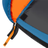 NILS CAMP Schlafsack Schwarz-Blau-Orange - Mumienschlafsack für Camping, Trekking & Outdoor