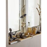 Bloomingville Sanga Teelichthalter Set 10-teilig Braun Holztablett Teelichtgläser dänisches Design