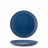 Bloomingville Latina Teller, Dunkelblau, 20 cm, Steingut, dänisches Design