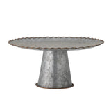 Bloomingville Novin Tablett, Silber, Metall, D33xH15,5 cm