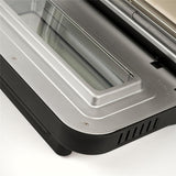 G3Ferrari elektrischer Pizzaofen Pizza Pro silber Pizzamaker bis 450°C Display Pizzastein Selbstreinigungsprogramm