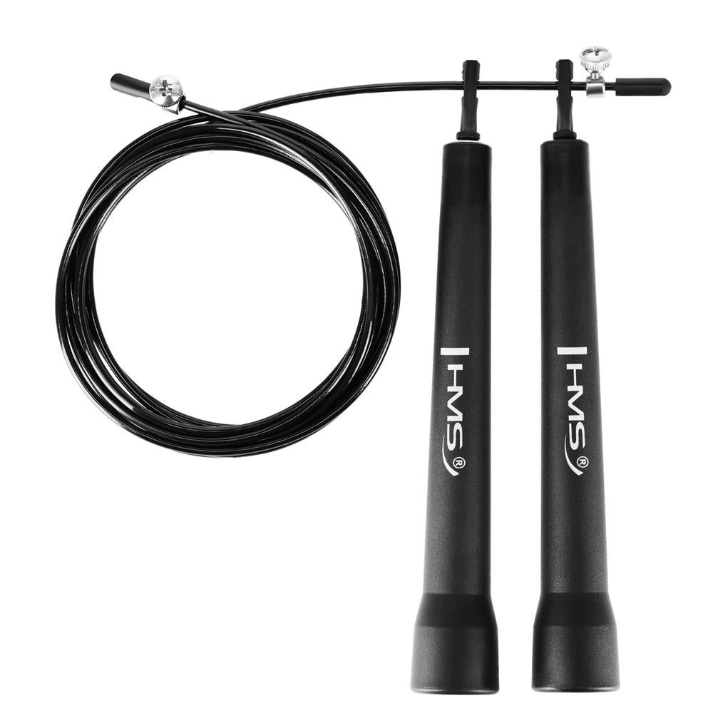Speed Rope Springseil 280 cm Stahlseil verstellbar Schwarz | HMS SK50