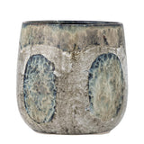 Bloomingville Cophia Blumentopf in Blau 23,5x23 cm aus Steingut