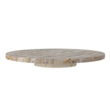 Bloomingville Nuni Drehteller Natur Marmor D36xH5 cm – edler Marmordrehteller
