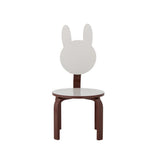 Bloomingville MINI Liova Stuhl weiß - Kinderstuhl mit Hasenlehne aus MDF für Kinderzimmer