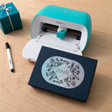 Cricut Joy Smart Label beschreibbares Vinyl in Permanent Silber Holographisch 4 Bögen je 14x33cm