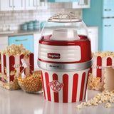 Ariete Party Time Popcorn Maker XL, Rot, Heißluft Popcornmaschine, Retro-Design, 50er Jahre-Stil
