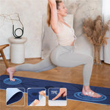 Yogamatte 183 x 61 x 0,8 cm Fitnessmatte Blau Gymnastikmatte rutschfest | HMS YM10