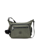 Kipling GABBIE S, Kleine Umhängetasche, Green Moss (grün), Schultertasche mit vielen Fächern