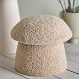 Bloomingville Bocca Pouf aus Polyester in Natur – organischer Sitzpouf für Wohnzimmer