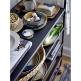 Bloomingville Jules Butterdose, Braun/Blau, Steingut, dänisches Design