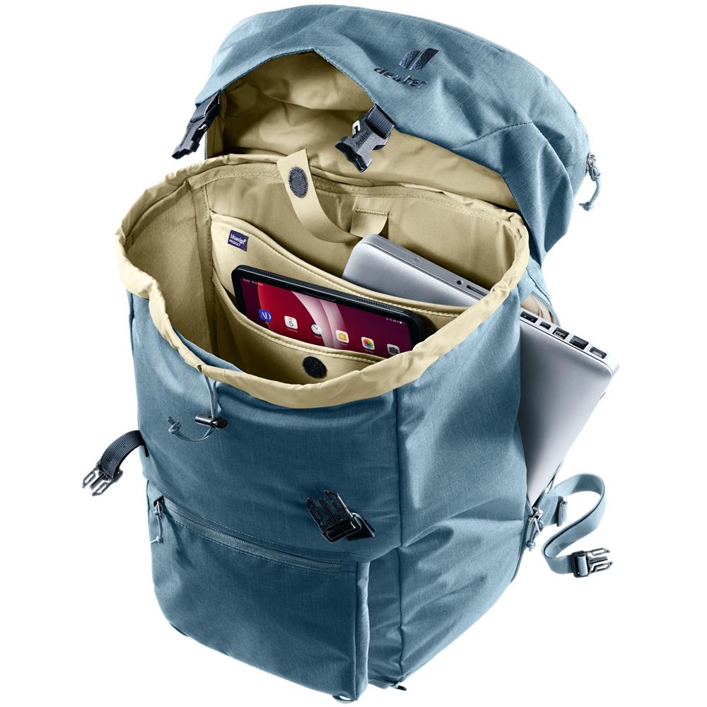 deuter Walker 24, Lifestyle-Rucksack, atlantic (blau), 24L, mit Flaschenhalter und Laptopfach