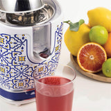 Ariete Capri Zitruspresse, Mediterranes Design, Elektrische Saftpresse mit Hebel, 85W