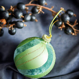 Bloomingville Sunita Weihnachtsanhänger Grün Glas 2er Set Christbaumschmuck