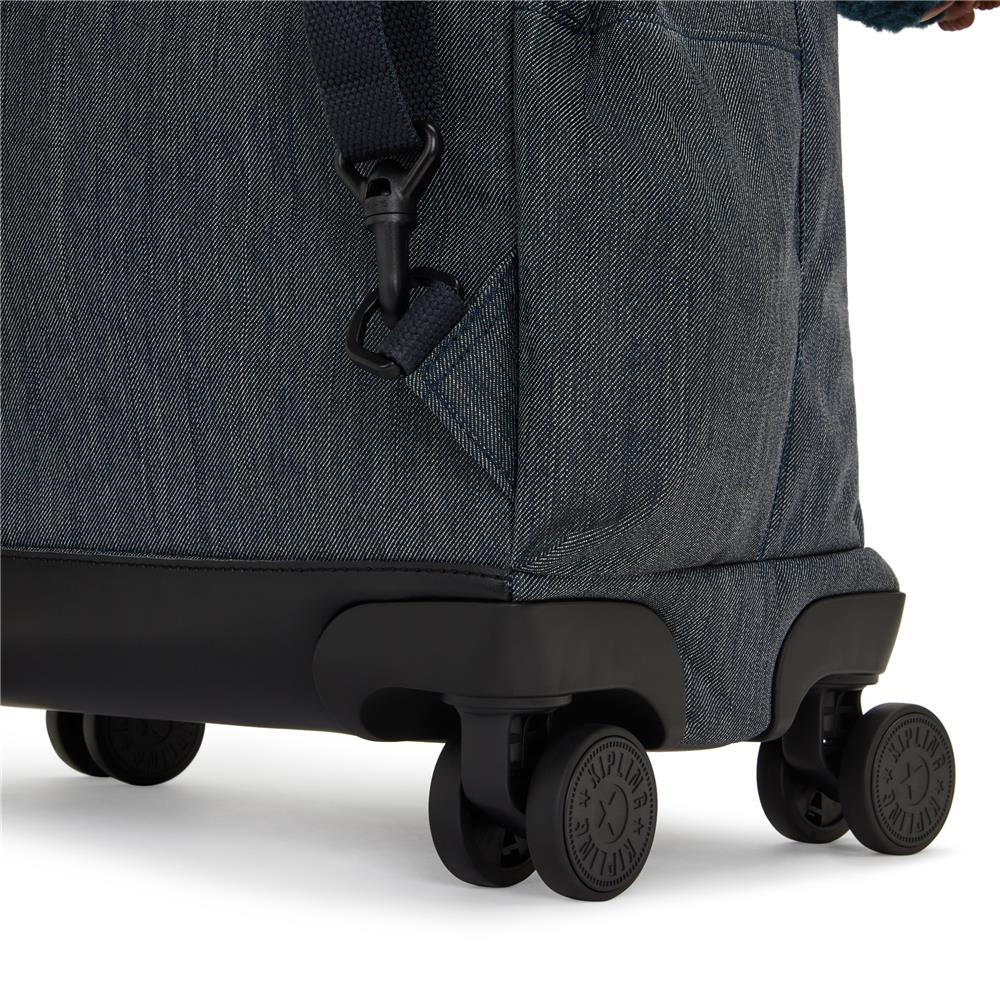 Kipling NEW ZEA, Großer Schulrucksack mit Rollen und Laptopfach, 26L, Marine Navy (blau)