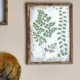 Bloomingville Tipper Illustration mit Rahmen Grün Tannenholz L34,5xH46 cm