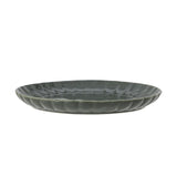 Bloomingville Latina Teller, Dunkelgrün, 20 cm, Steingut, dänisches Design