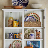 Bloomingville Heikki Schale – handbemalte Steingutschale in Naturtönen, Ø 19 cm, 860 ml