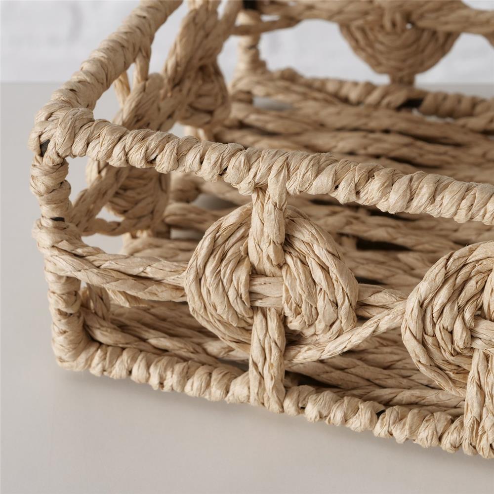 BOLTZE Serviettenhalter Charis Natur 18 x 18 x 6 cm Quadratisch