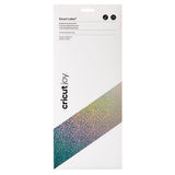 Cricut Joy Smart Label beschreibbares Vinyl in Permanent Silber Holographisch 4 Bögen je 14x33cm