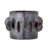 Bloomingville Roza Blumentopf in Grau, 18x13 cm, aus Steingut