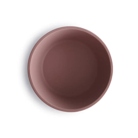 Mushie Silikon-Kinderschüssel, Cloudy Mauve, Schüssel mit Rutschfestem Saugnapf