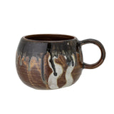 Bloomingville Senna Tasse, 510 ml, aus Steingut, in Braun, dänisches Design