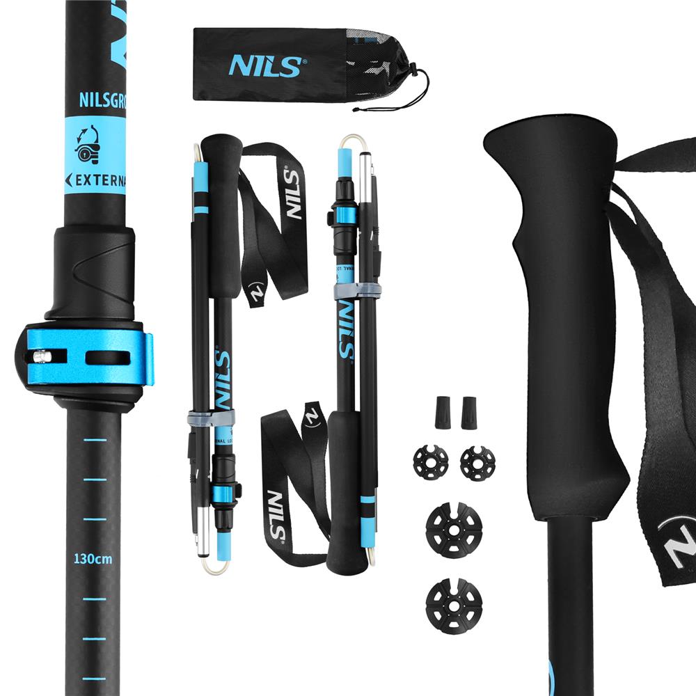 NILS Trekkingstöcke TK8604 faltbar Aluminium 7075 Trekkingstöcke