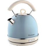 Ariete Vintage Wasserkocher, Blau, 1,7L, Edelstahlgehäuse, 2000W, Elegantes Retro-Design
