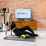 HMS Premium MFK01 Fitnessmatte 110x55 cm 15 mm Grau/Schwarz