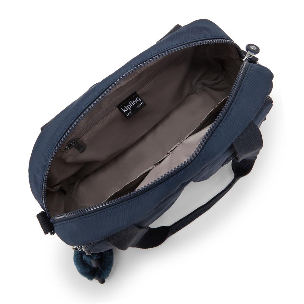 Kipling COOL DEFEA, Mittelgroße Schultertasche, Blue Bleu 2 (blau), Umhängetasche