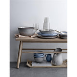 Bloomingville Sandrine Teller in Blau 28,5cm aus Keramik im dänischen Design