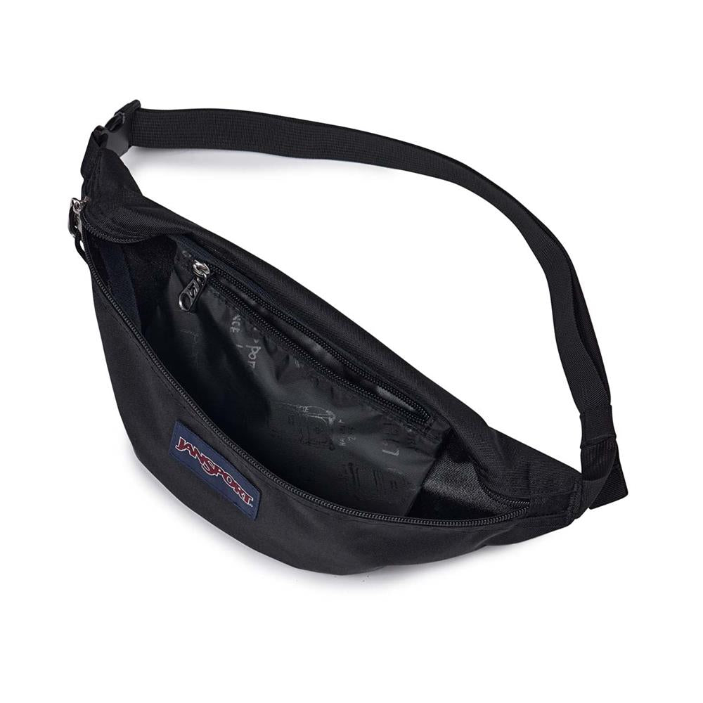 JanSport Swing Waistpack, Gürteltasche, Black (schwarz), 4L mit 2 Reißverschlussfächern