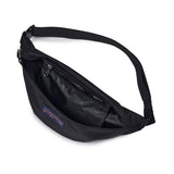 JanSport Swing Waistpack, Gürteltasche, Black (schwarz), 4L mit 2 Reißverschlussfächern