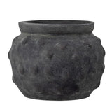 Bloomingville Lisen Blumentopf Schwarz Terrakotta 28 x 21,5 cm Dekotopf dänisches Design