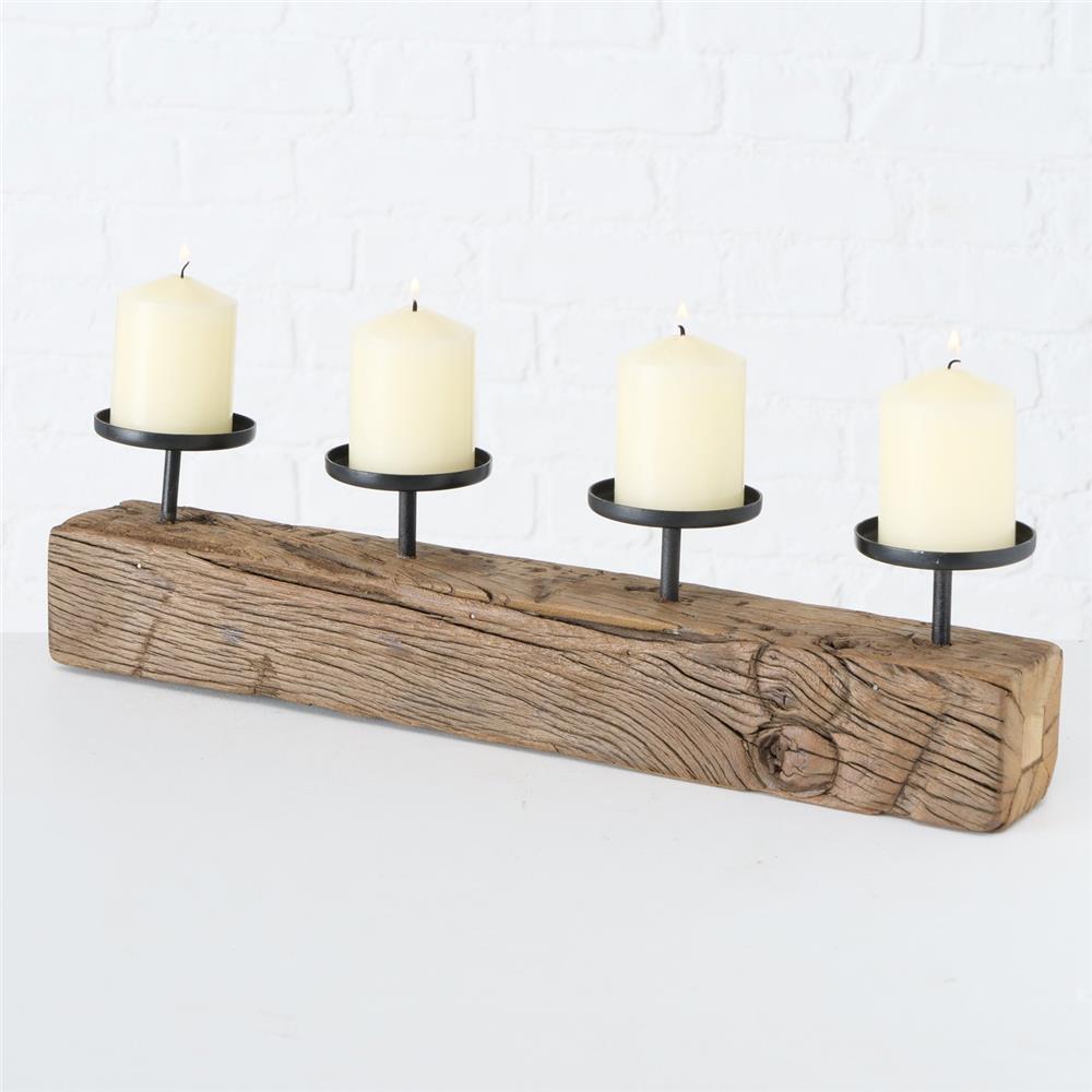 BOLTZE Kerzenleuchter Solea für Stumpenkerzen Kerzenhalter Kerzenständer Skandinavisches Design