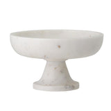 Bloomingville Eris Schale mit Fuß Marmor Weiß 20,5 x 11,5 cm