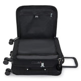 Kipling SPONTANEOUS S, Kleiner Reisekoffer, Black Noir (schwarz), 37,5L, Handgepäck, 4-Rollen