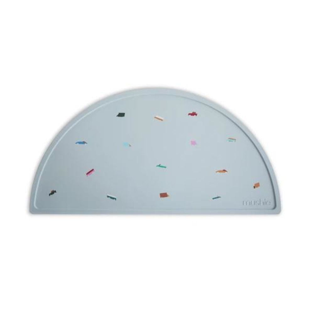 Mushie Silikon-Platzdeckchen, Retro Cars, Tischset, BPA-frei