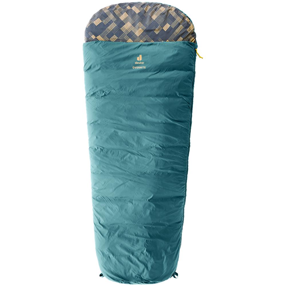 deuter Overnite, Kinderschlafsack, Blau, Mumienschlafsack mit Packsack, Kopfteil mit Kisseneinschub