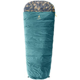 deuter Overnite, Kinderschlafsack, Blau, Mumienschlafsack mit Packsack, Kopfteil mit Kisseneinschub